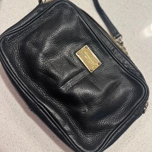 Michael Kors Black Leather Crossbody Bag